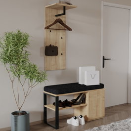 Hanah Home Lion - Sapphire Oak Set de Soporte para Pasillo